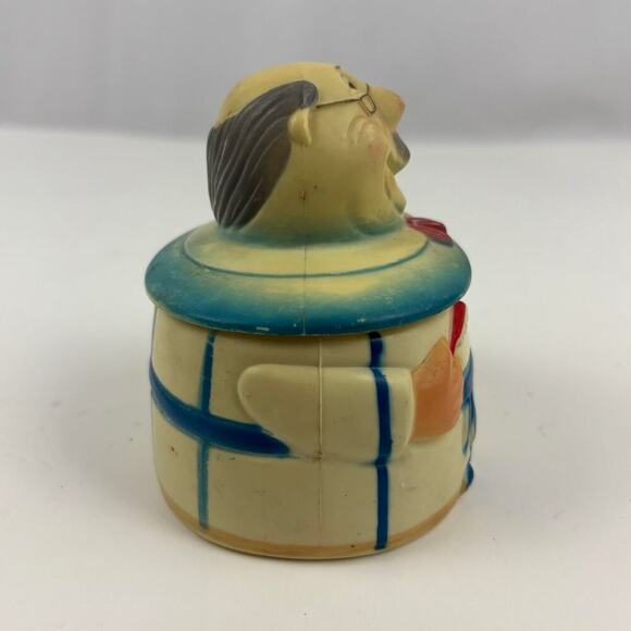 VTG Grandpa In Pajamas Plastic Denture Caddy Box 1974 JSNY Storage - Picture 9 of 13